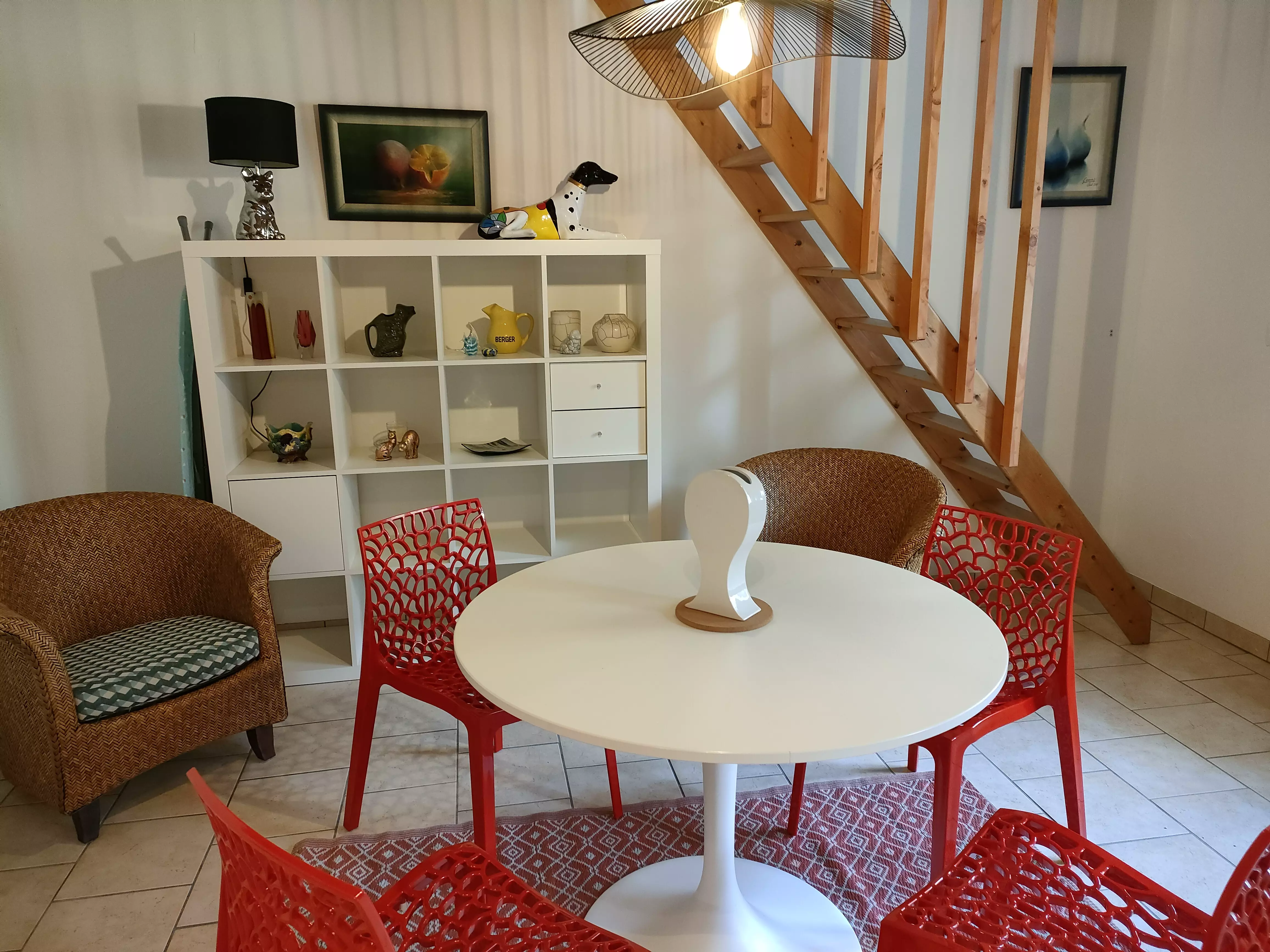 SALON ET SALLE À MANGER DU GÎTES DE HIRONDELLES